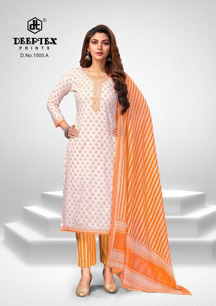 Deeptex Super Gold Vol 1 Pure Cotton Wholesale Salwar Suit Catalog — Wholesale Salwar Suits, Deeptex wholesale from Surat - Gallery Image 9